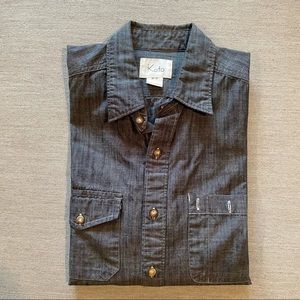 Mens Collared Button Up L/S Shirt